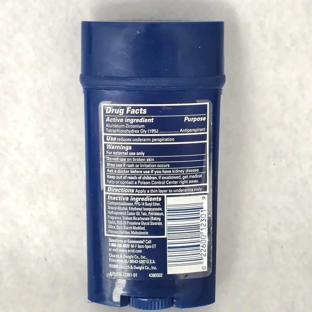 Arrid XX Extra Extra Dry Cool Blast Deodorant Solid Maximum Strength 2.8 oz. VTG